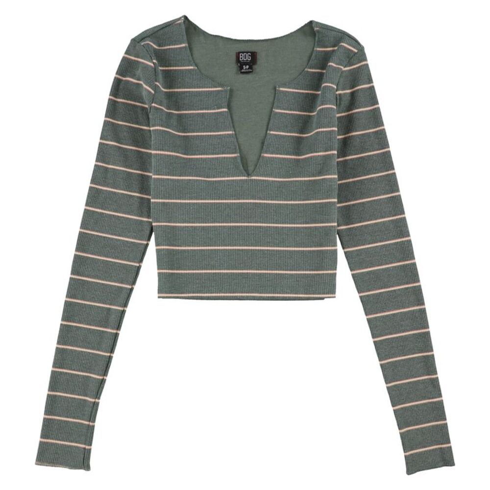 BDG Womens Striped Graphic T-Shirt, Pink, S, DM